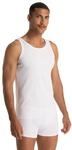 T-Shirt BRUNO BANANI "FINE RIB", Herren, Gr. S, wei&szlig;, Feinripp, Obermaterial: 96%