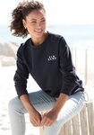Elbsand Sweatshirt Carisa mit verstellbarem Gummizug am Saum, lockere Passform,
