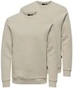 ONLY & SONS Sweatshirt 2er Pack Ceres (Spar-Set, 2-tlg) Sweatshirt - Baumwolle -