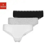 SNOCKS Brasilslip Damen Slip Unterhose (3-St) aus Bio-Baumwolle mit Spitze, bequem