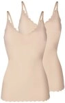 Skiny Achseltop 2er Pack Damen Spaghettishirt herausn. Pads Micro (Packung, 2-St)