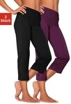 Vivance Active by Lascana Caprihose (2er-Pack) mit Gummibund, Loungewear