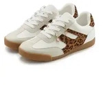 LASCANA Sneaker Schn&uuml;rhalbschuh, Freizeitschuh mit abnehmbaren Schmucksteinen...