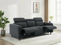 OTTO home 3-Sitzer SKAANE Struktur-Sofa, 229 cm, manuelle-u. elektrische