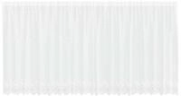 vidaXL Vorhang Spitzenvorhang mit Vorh&auml;ngen Floral Wei&szlig; 160 x 500 cm...