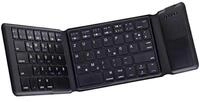 Inline Faltbare Bluetooth Tastatur mit Touchpad, schwarz Tastatur