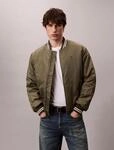 Collegejacke CALVIN KLEIN JEANS "LS JEANS TIPPED HERO BOMBER", Herren, Gr. S, gr&uuml;n