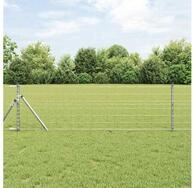 vidaXL Zaun, Eurozaun 0,8 x 10 m PVC-beschichtetes Eisen