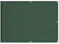 vidaXL Balkonsichtschutz Balkonabdeckung Dunkelgr&uuml;n 75x800 cm 100 %...