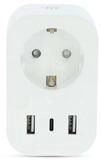 Nedis Energiekostenmessger&auml;t WIFIP151FWT, 1-tlg., WLAN, USB-C, 2x USB-A,