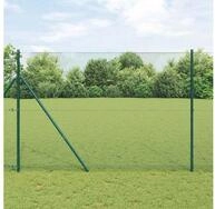 vidaXL Zaun, Geschwei&szlig;ter Drahtzaun Gr&uuml;n 1,5 x 25 m