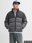 Steppjacke JACK & JONES "JJMAZE PUFFER COLLAR", Herren, Gr. L, schwarz (castlerock