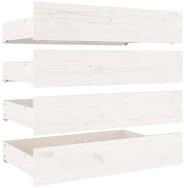 vidaXL Bett Bettschubladen 4 Stk. Wei&szlig; Massivholz Kiefer