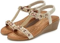 Sandalette VIVANCE "Sommerschuh, offener Schuh, Sandale, Keilsandalette", Damen, Gr.