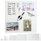 relaxdays Magnettafel Glas-Magnetboard Wei&szlig;, (1-tlg), 40 x 40 cm