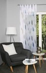 HOME WOHNIDEEN Gardine PAOLO (1 St), Schlaufen, halbtransparent, Voile,