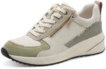 Keilsneaker TAMARIS, Damen, Gr. 37, beige (mintgr&uuml;n, kombiniert), Lederimitat,