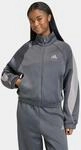 Trainingsjacke ADIDAS SPORTSWEAR "STADIUM", Damen, Gr. L, grau (grau six, ch solid