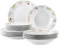 M&Auml;SER Tafelservice Zosma (18-tlg), 6 Personen, Porzellan, Teller Set