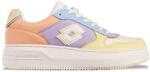 Sneaker LOTTO, Damen, Gr. 36, bunt (gelb, flamingo), Synthetik, mehrfarbig, Schuhe