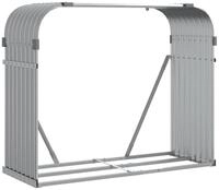 vidaXL Kaminholzregal Kaminholzunterstand Hellgrau 120x45x100 cm Verzinkter...
