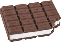 Baier & Schneider Haftnotizblock Haftnotizblock Schoko Design 100 Blatt wei&szlig;...