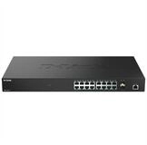 D-Link DMS-1250-18/E 18-Port Switch Multi-Gigabit Smart Managed Netzwerk-Switch