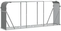 vidaXL Kaminholzregal Kaminholzunterstand Hellgrau 234x45x100 cm Verzinkter...