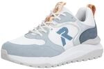 Keilsneaker RIEKER SPORT, Damen, Gr. 38, blau (wei&szlig;, hellblau), Synthetik, Textil,