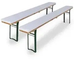 Beautissu Polsterauflage 2er Set Bierbank Auflage Konstanz, 4x25x220cm...