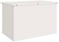 vidaXL Aufbewahrungsbox Gartenlagerkissenbox Verzinkter Stahl 80 x 50,5 x 50 cm...