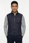 Steppweste CAMEL ACTIVE, Herren, Gr. L, schwarz navy, Steppware, Obermaterial: 100%