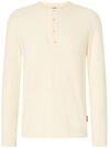 Joop Jeans Rundhalspullover Peko mit Henleyausschnitt, normale Passform