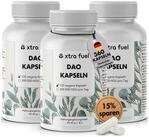 XTRA FUEL DAO Kapseln - Vegane Diaminoxidase aus Erbsensprossen - 300.000 HDU Kapsel,