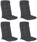 Beautissu Hochlehnerauflage 4er Set Hochlehner Auflagen Flair HL, 120x50x8cm,