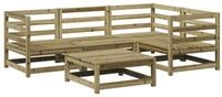 vidaXL Gartenlounge-Set 5-tlg. Garten-Sofagarnitur Kiefernholz Impr&auml;gniert, (1-tlg)