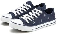 LASCANA Sneaker mit Ankerprint, Schn&uuml;rhalbschuh, Freizeitschuh