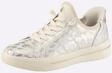 Sneaker JANA, Damen, Gr. 37, silber (goldfarben, gemustert), Lederimitat, Textil,