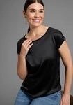 Shirtbluse LAURA SCOTT "mit Satin-Vorderteil und hochflexiblen Jersey-R&uuml;cken",