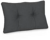 Beautissu Sitzkissen Lounge Kissen Outdoor Grau XLuna, 50x40cm, Sitzkissen