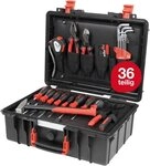 Wiha Werkzeugkoffer Basic L Lehrlingskoffer (45531), Set f&uuml;r Profi & Azubi Set