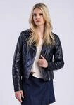 Lederjacke FREAKY NATION "Lederjacke-FN", Damen, Gr. S (36), schwarz, Oberstoff: 100%