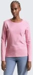 TOM TAILOR Denim Langarmshirt T-Shirt (im Einserpack) Langarmshirt mit Streifenmuster