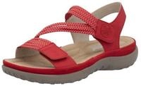Rieker Riemchensandale Sommerschuh, Sandalette, Keilabsatz, mit Gummiz&uuml;gen
