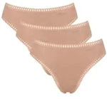 sloggi Slip GO Crush (3er Pack) mit Spitzendetails, Multipack, hoher Beinausschnitt