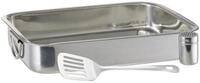 relaxdays Auflaufform 3 teiliges Set, Edelstahl
