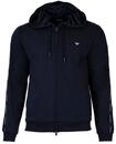 Sweatshirt EMPORIO ARMANI "Sweatjacke Basic Terry", Herren, Gr. L, blau,
