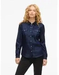 Vila Jeansbluse VIBISTA DENIM SHIRT/SU-NOOS blau S (36)