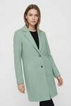 Kurzmantel ONLY "ONLCARRIE MEL COAT OTW NOOS", Damen, Gr. 34, gr&uuml;n (lichen), Web,