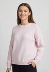 Vila Strickpullover VILIGA L/S O-NECK KNIT TOP - NOOS Materialmix, relaxed fit